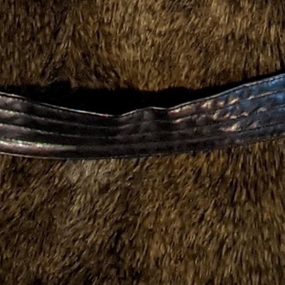 APT 9 Brown Faux Fur Vest with Black Removal Belt - Picture 8 of 10